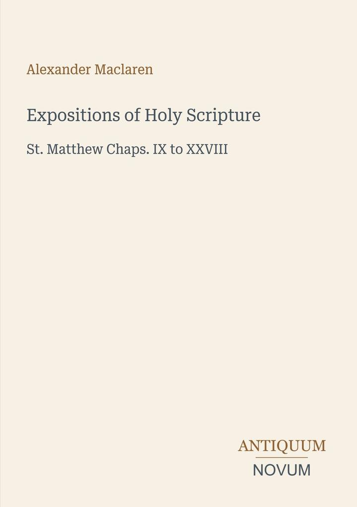 Expositions of Holy Scripture
