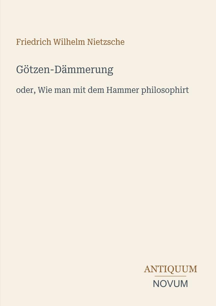 Götzen-Dämmerung