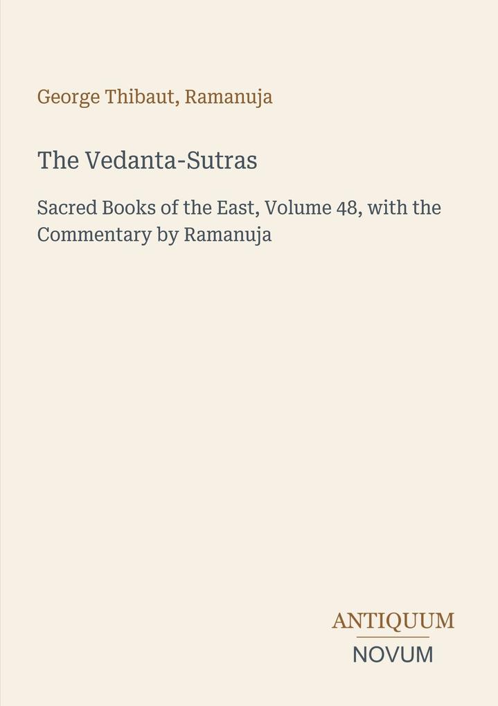 The Vedanta-Sutras
