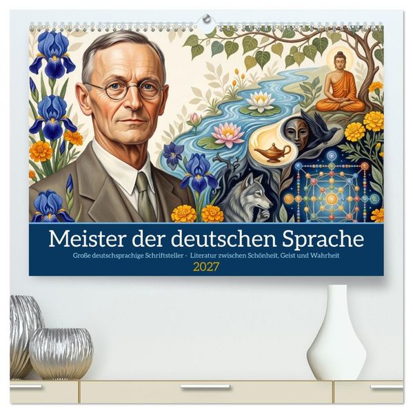 Meister der deutschen Sprache (hochwertiger Premium Wandkalender 2027 DIN A2 quer) Kunstdruck in Hochglanz