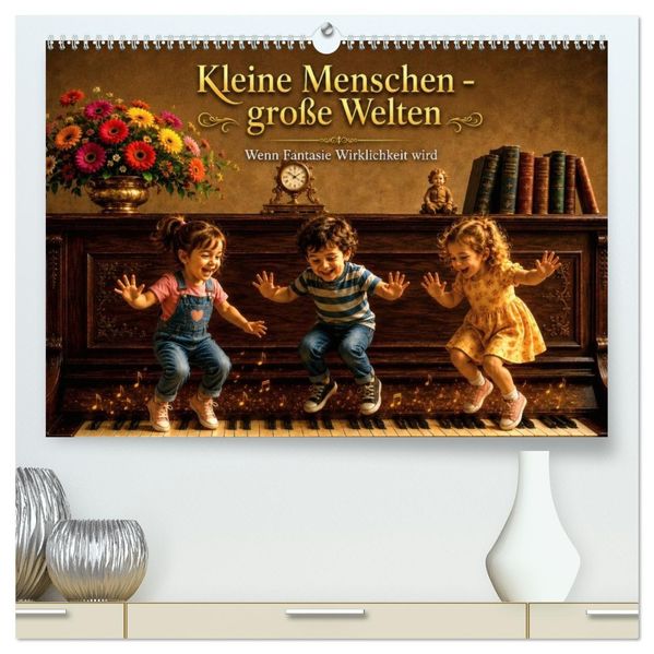 Kleine Menschen - große Welten Wenn Fantasie Wirklichkeit wird (hochwertiger Premium Wandkalender 2027 DIN A2 quer) Kunstdruck in Hochglanz