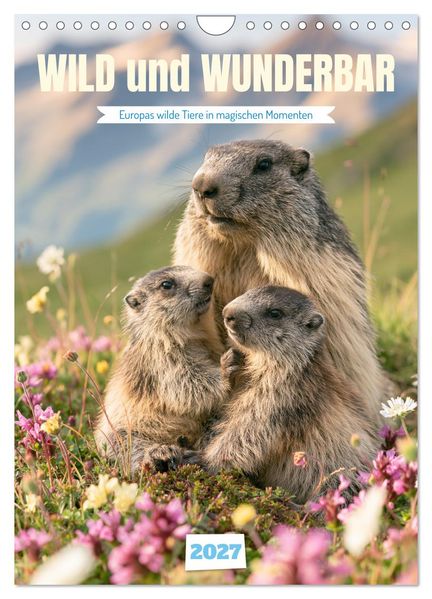 Wild und wunderbar (Wandkalender 2027 DIN A4 hoch) CALVENDO Monatskalender