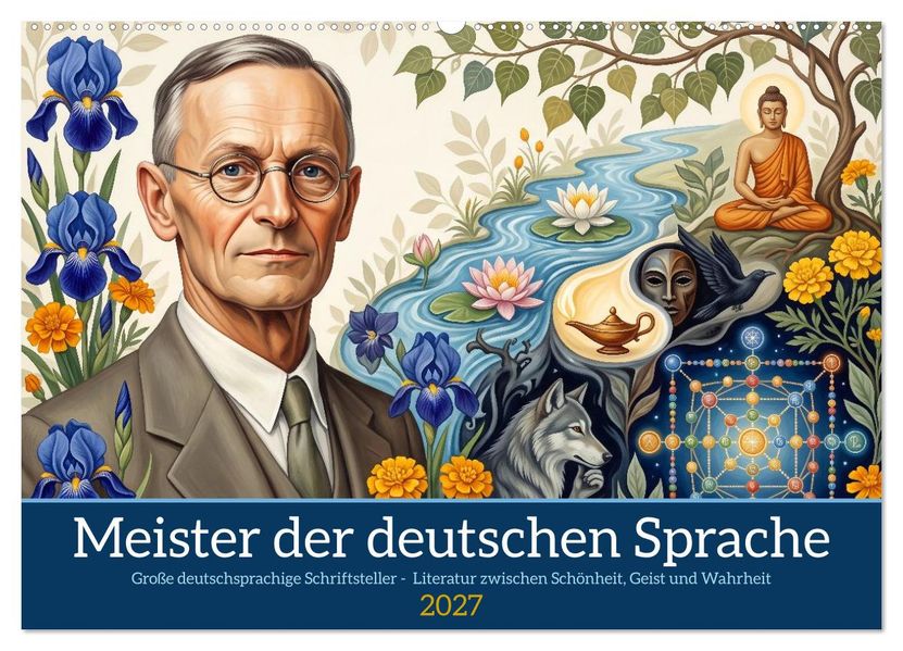 Meister der deutschen Sprache (Wandkalender 2027 DIN A2 quer) CALVENDO Monatskalender