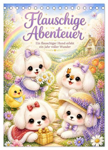 Flauschige Abenteuer (Tischkalender 2027 DIN A5 hoch) CALVENDO Monatskalender