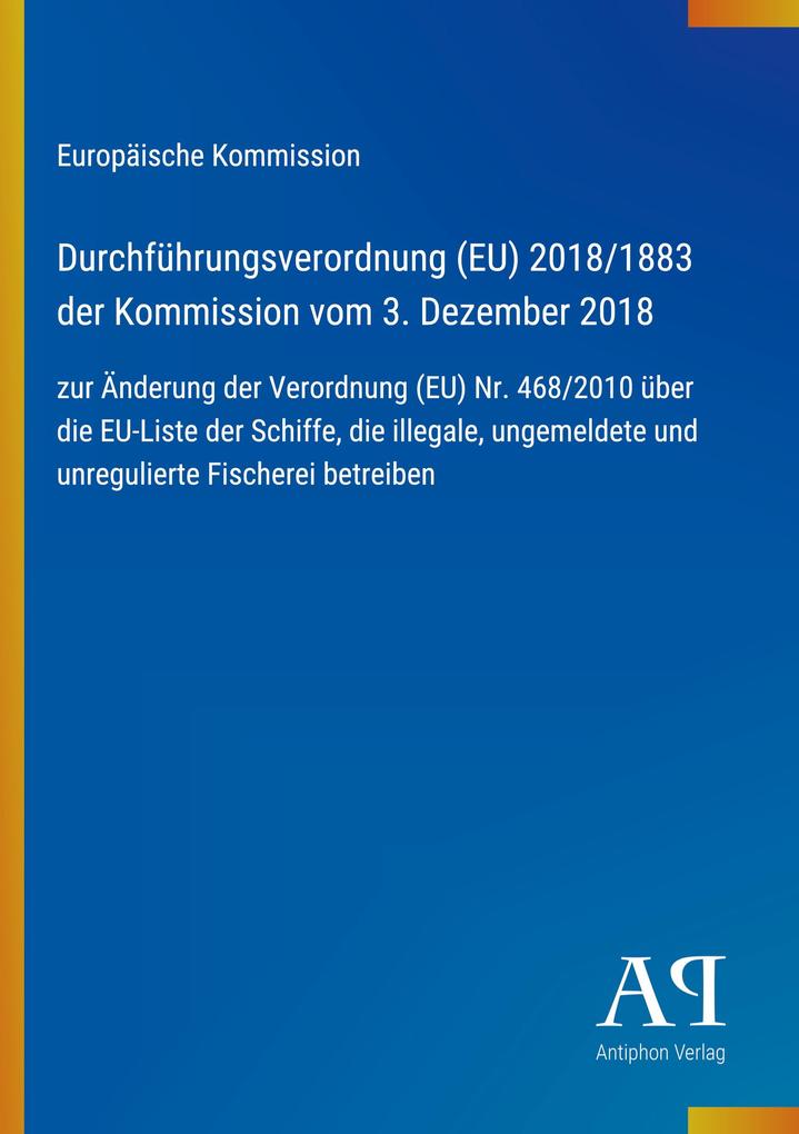 Durchführungsverordnung (EU) 2018/1883 der Kommission vom 3. Dezember 2018