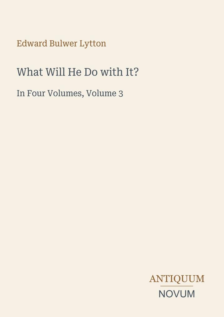 What Will He Do with It?