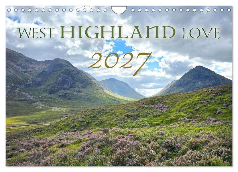 West Highland Love Kalender (Wandkalender 2027 DIN A4 quer) CALVENDO Monatskalender
