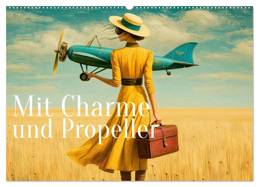 Mit Charme und Propeller (Wandkalender 2027 DIN A2 quer) CALVENDO Monatskalender