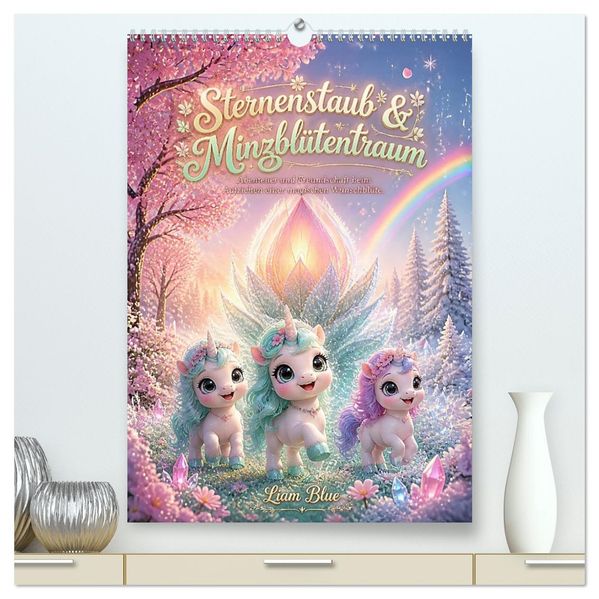 Sternenstaub und Minzblütentraum (hochwertiger Premium Wandkalender 2027 DIN A2 hoch) Kunstdruck in Hochglanz
