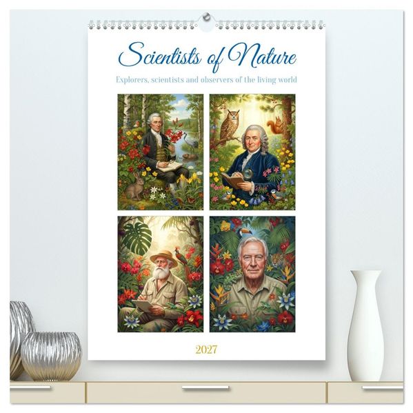 Scientists of Nature (High Quality Premium Wall Calendar 2027 DIN A2 portrait)CALVENDO 12 Month Wall Calendar