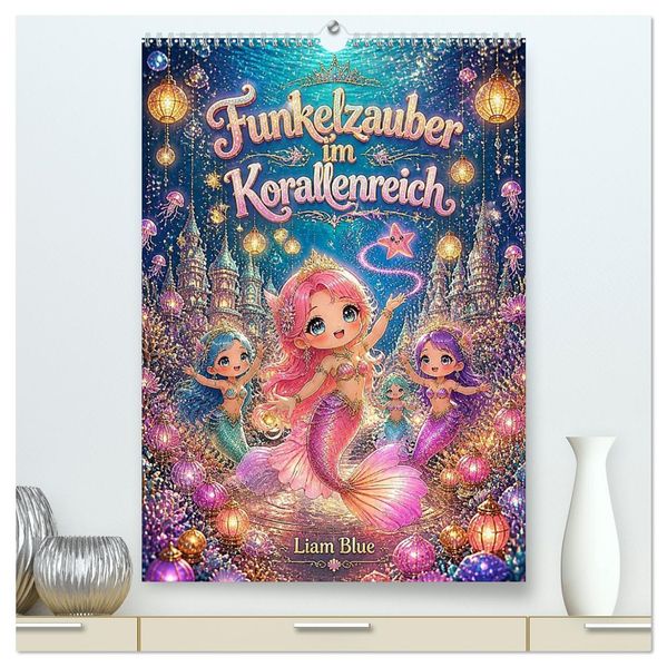 Funkelzauber im Korallenreich (hochwertiger Premium Wandkalender 2027 DIN A2 hoch) Kunstdruck in Hochglanz