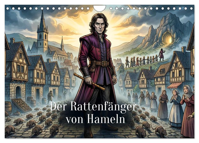 Der Rattenfänger von Hameln (Wandkalender 2027 DIN A4 quer) CALVENDO Monatskalender