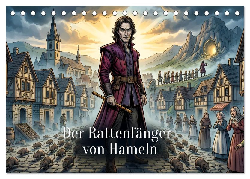 Der Rattenfänger von Hameln (Tischkalender 2027 DIN A5 quer) CALVENDO Monatskalender