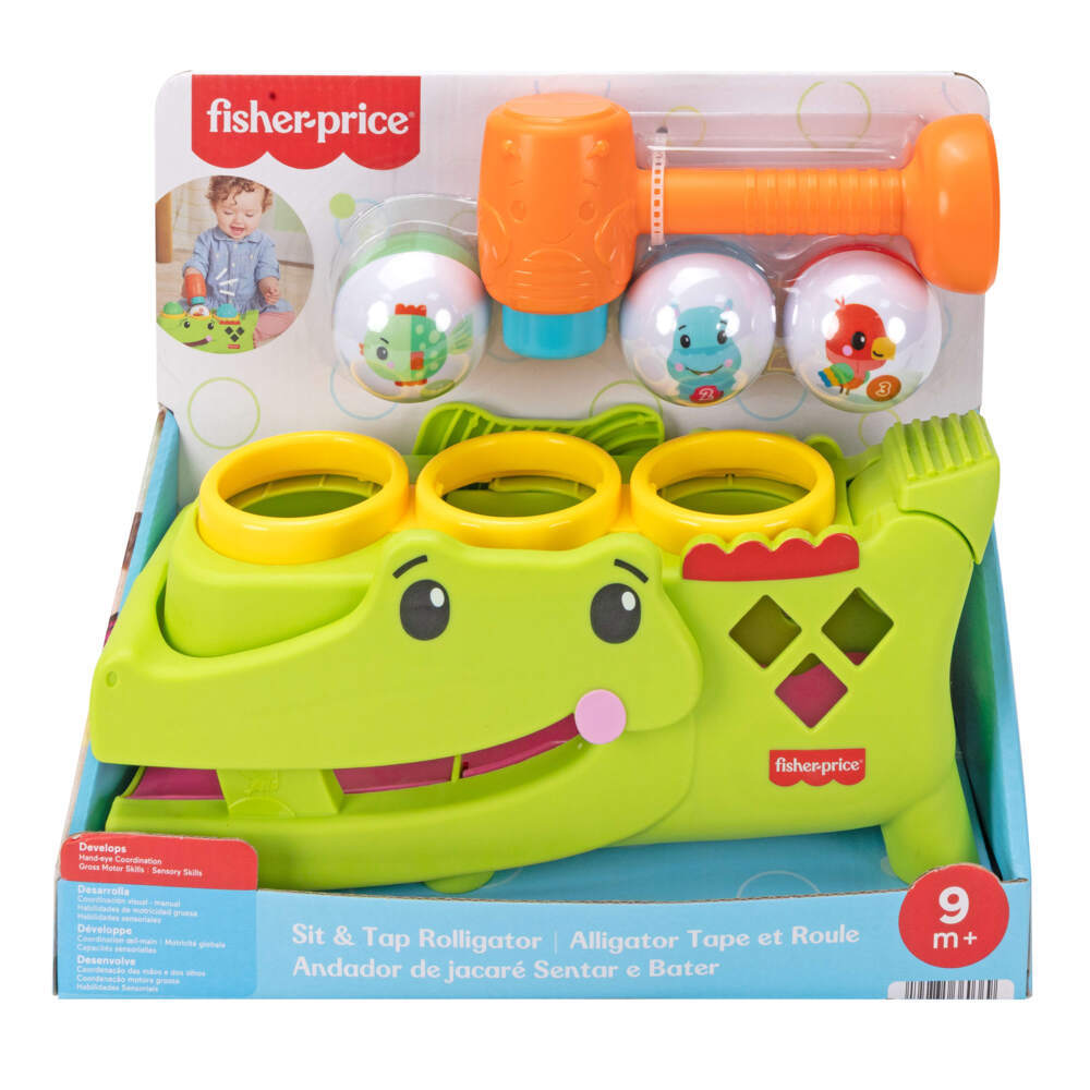 Fisher-Price Tap & Roll Gator.JLB94