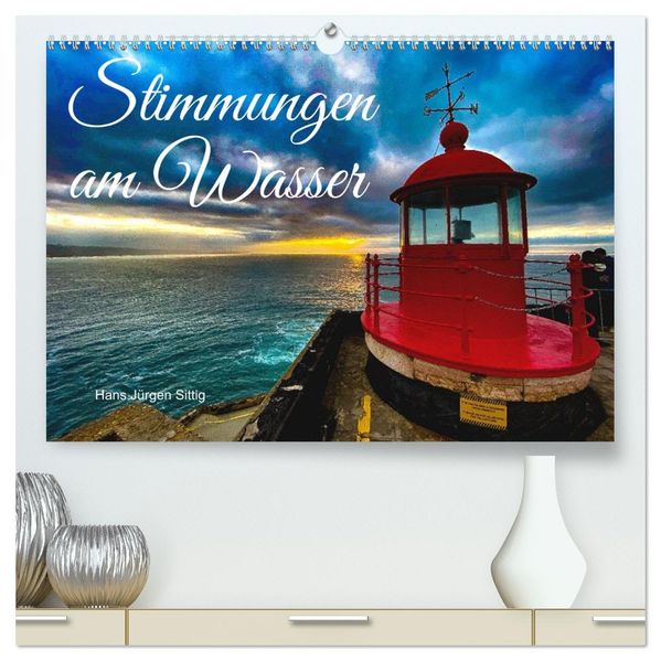 Stimmungen am Wasser (hochwertiger Premium Wandkalender 2027 DIN A2 quer) Kunstdruck in Hochglanz