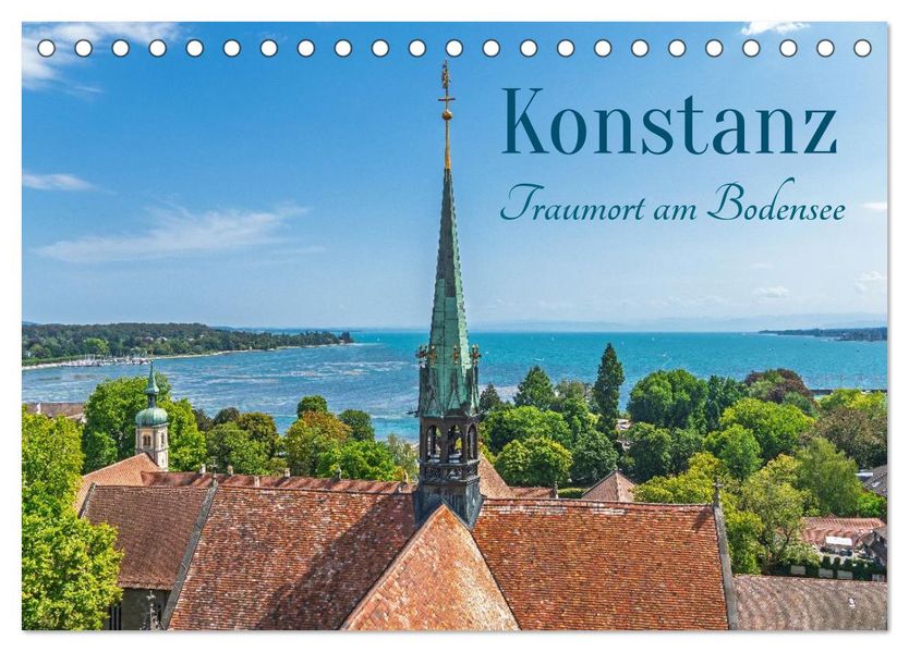 Konstanz - Traumort am Bodensee (Tischkalender 2027 DIN A5 quer) CALVENDO Monatskalender