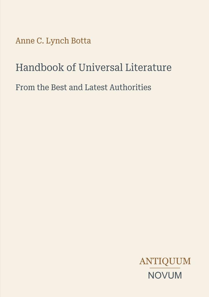 Handbook of Universal Literature
