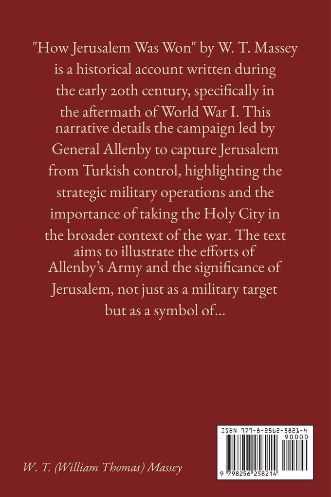 How Jerusalem Was Won