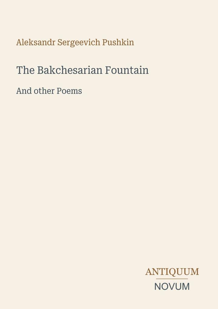 The Bakchesarian Fountain