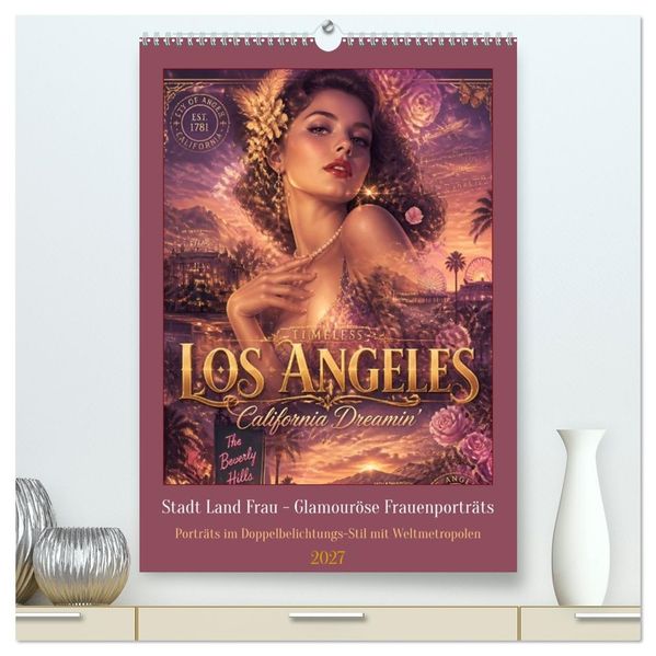 Stadt Land Frau - Glamouröse Frauenporträts (hochwertiger Premium Wandkalender 2027 DIN A2 hoch) Kunstdruck in Hochglanz