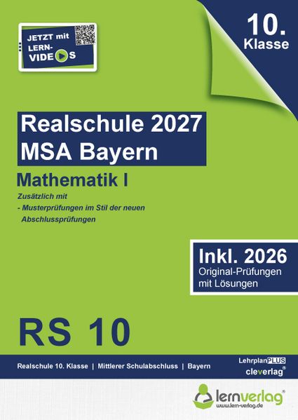 Original-Prüfungen Realschule Bayern 2027 Mathematik I