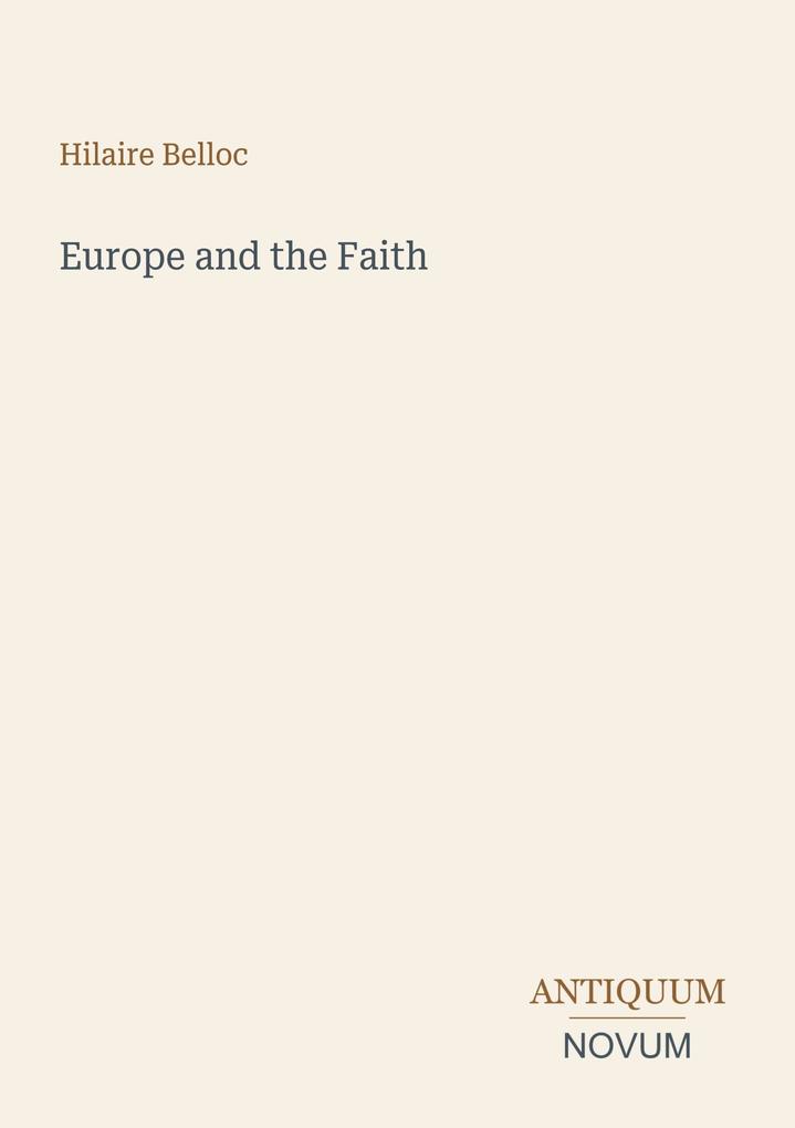 Europe and the Faith