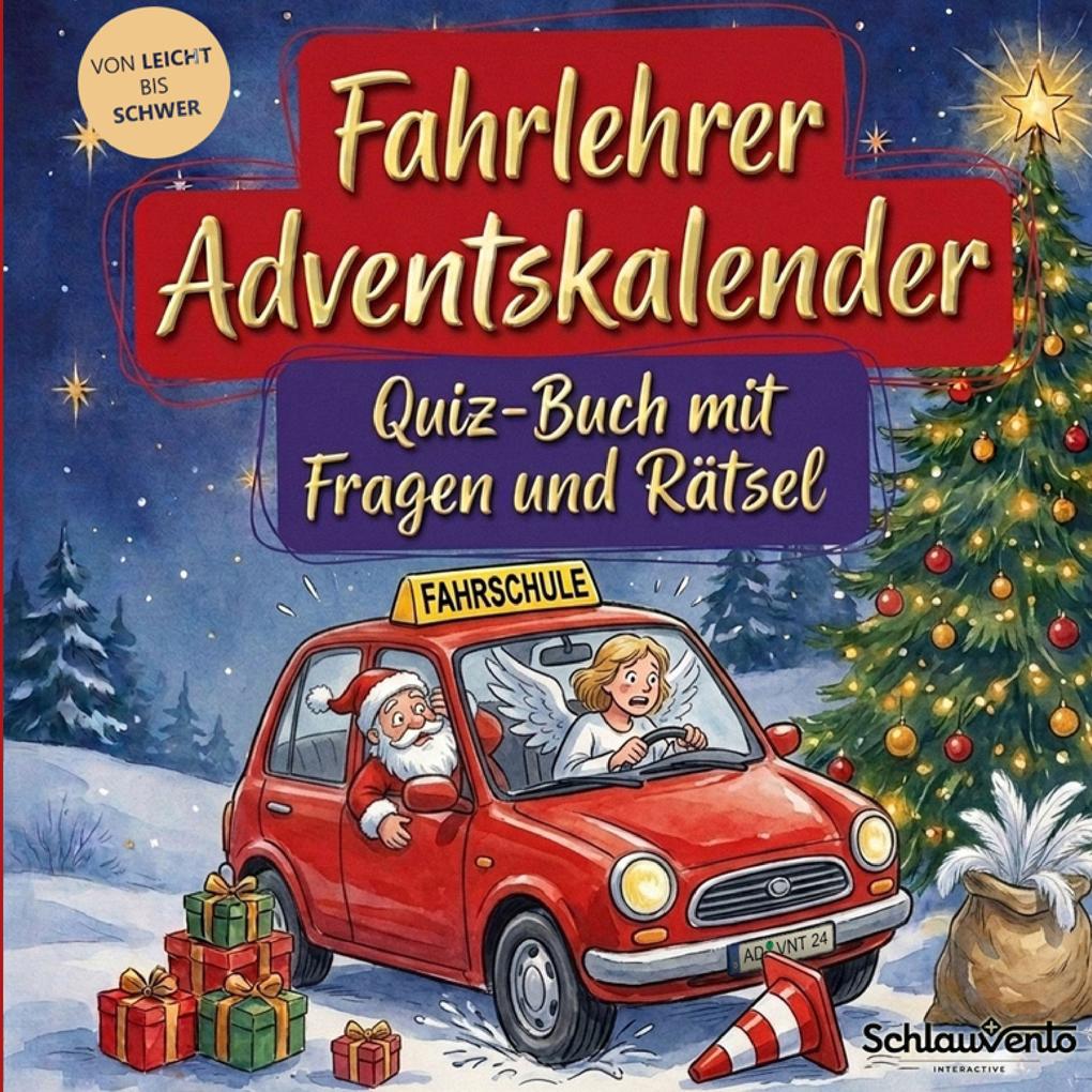 Fahrlehrer-Adventskalender: Quiz-Buch mit Fragen und Rätsel