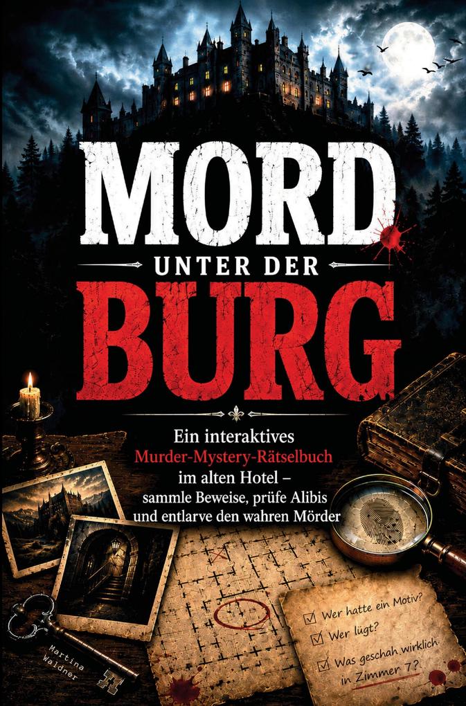 Mord unter der Burg - Ein interaktives Murder-Mystery-Rätselbuch im alten Burghotel - sammle Beweise prüfe Alibis und entlarve den wahren Mörder