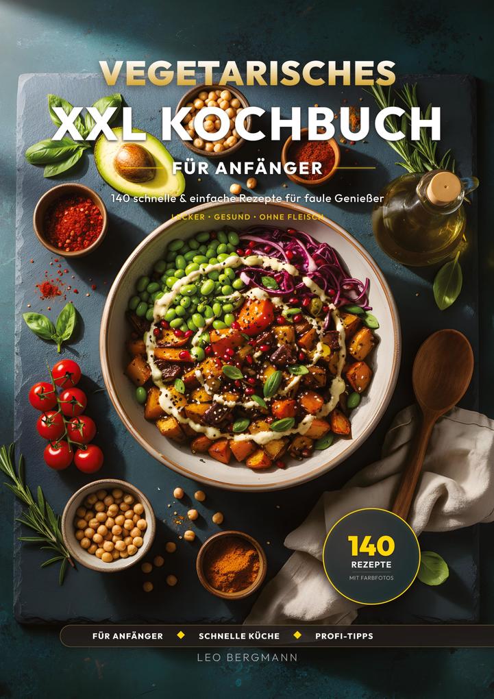 Vegetarisches XXL Kochbuch: 140 schnelle Rezepte
