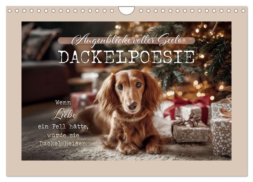 Dackelpoesie - Augenblicke voller Seele (Wandkalender 2027 DIN A4 quer) CALVENDO Monatskalender