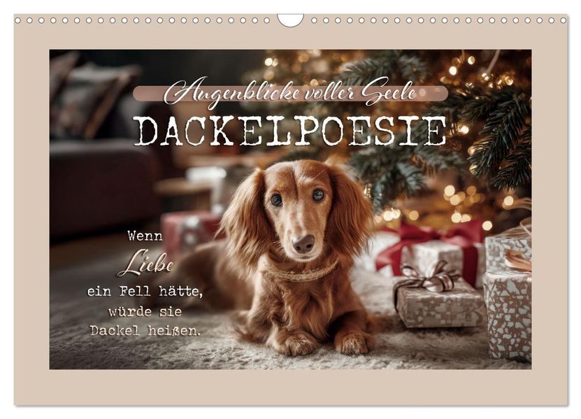 Dackelpoesie - Augenblicke voller Seele (Wandkalender 2027 DIN A3 quer) CALVENDO Monatskalender