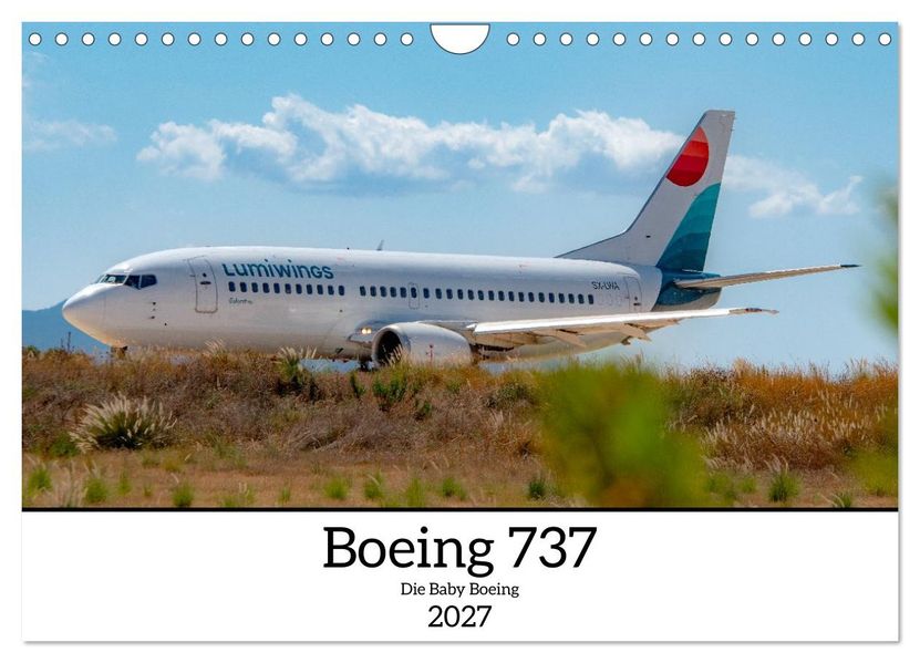 Boeing 737 - Die Baby Boeing (Wandkalender 2027 DIN A4 quer) CALVENDO Monatskalender