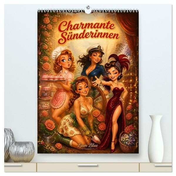 Charmante Sünderinnen (hochwertiger Premium Wandkalender 2027 DIN A2 hoch) Kunstdruck in Hochglanz