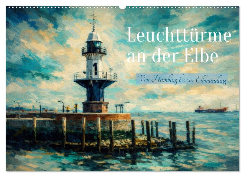 Leuchttürme an der Elbe - von Hamburg bis zur Elbmündung (Wandkalender 2027 DIN A2 quer) CALVENDO Monatskalender