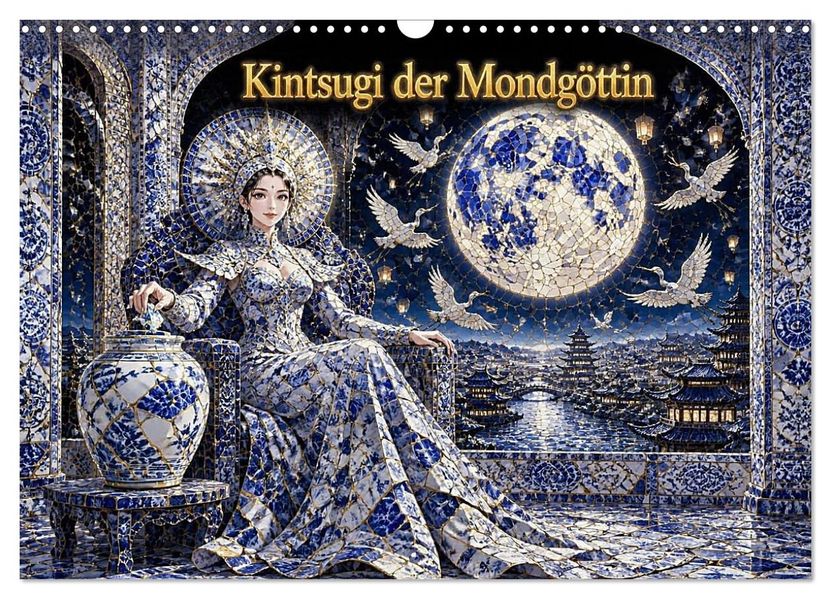 Kintsugi der Mondgöttin (Wandkalender 2027 DIN A3 quer) CALVENDO Monatskalender