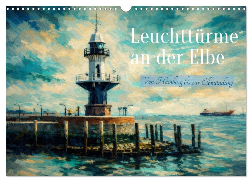 Leuchttürme an der Elbe - von Hamburg bis zur Elbmündung (Wandkalender 2027 DIN A3 quer) CALVENDO Monatskalender