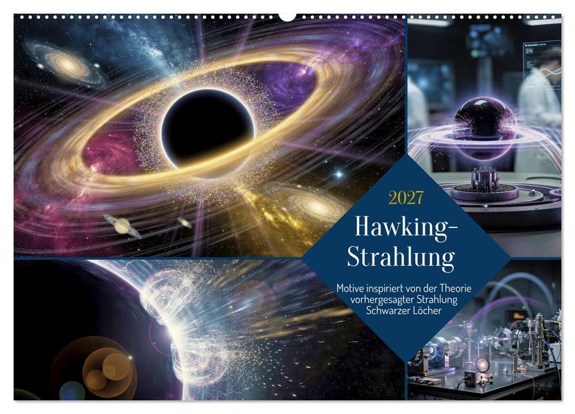 Hawking-Strahlung (Wandkalender 2027 DIN A2 quer) CALVENDO Monatskalender