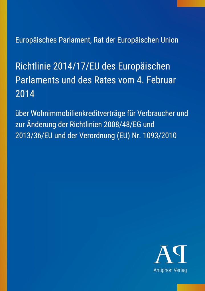 Richtlinie 2014/17/U des Europäischen Parlaments und des Rates vom 4. Februar 2014
