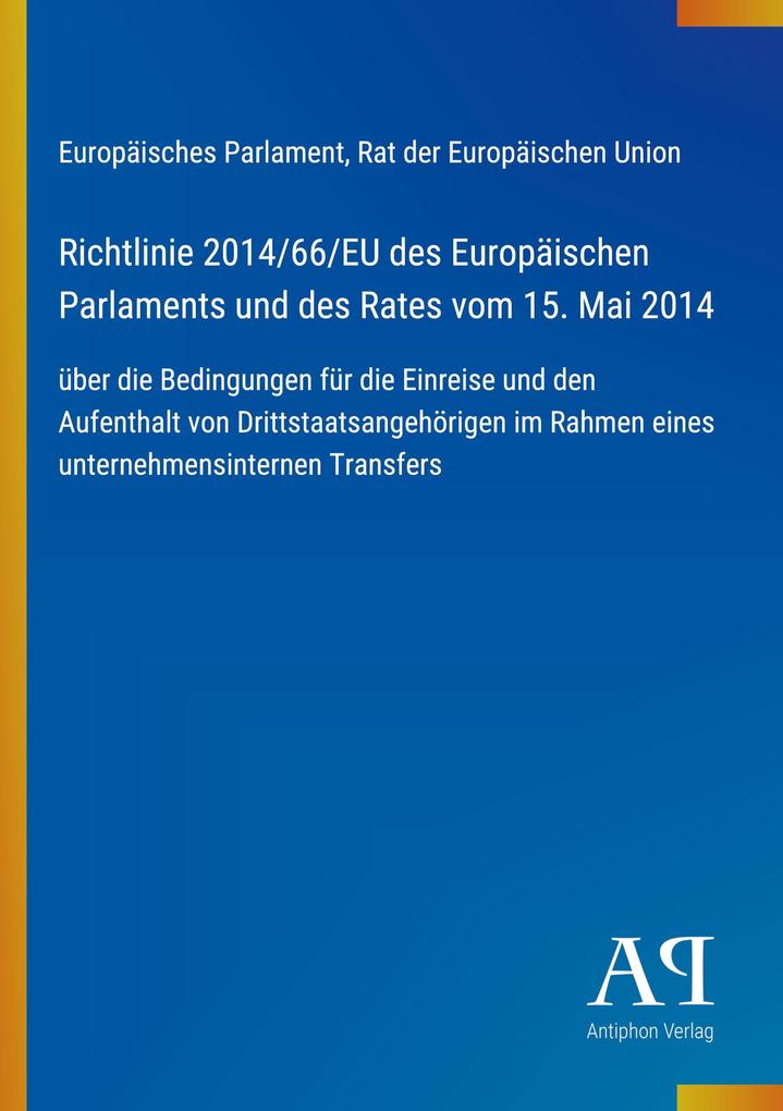 Richtlinie 2014/66/EU des Europäischen Parlaments und des Rates vom 15. Mai 2014