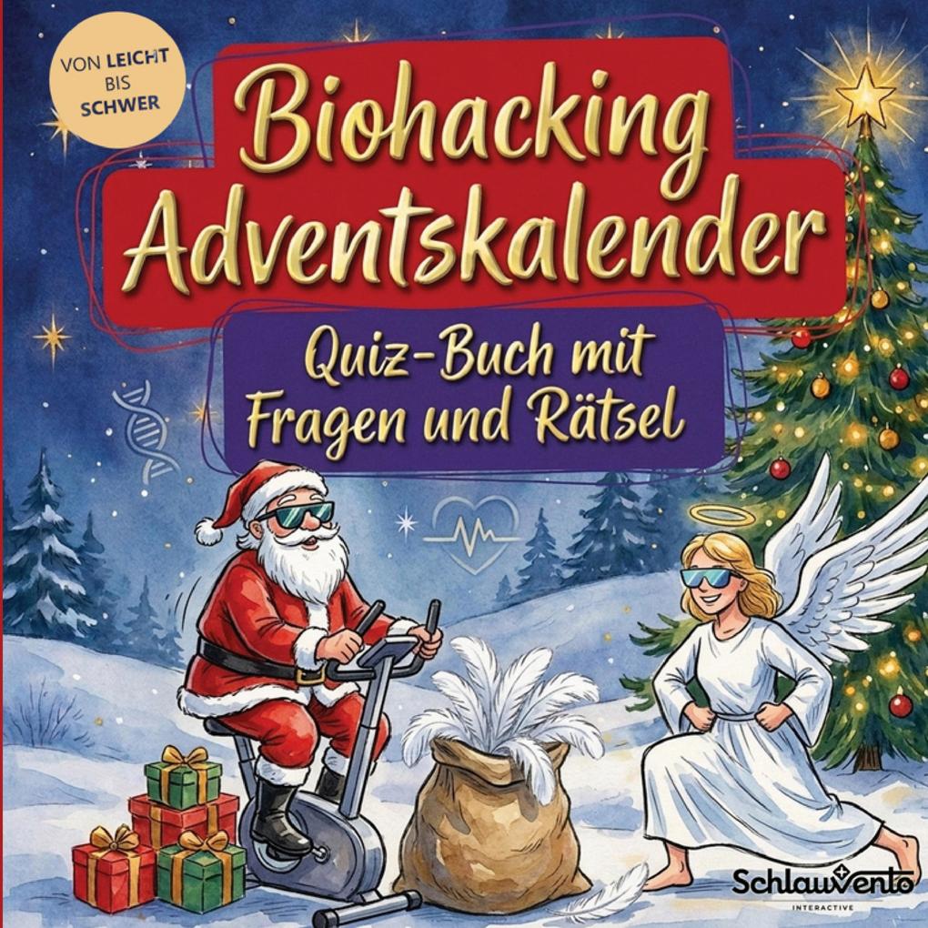 Biohacking-Adventskalender: Quiz-Buch mit Fragen und Rätsel