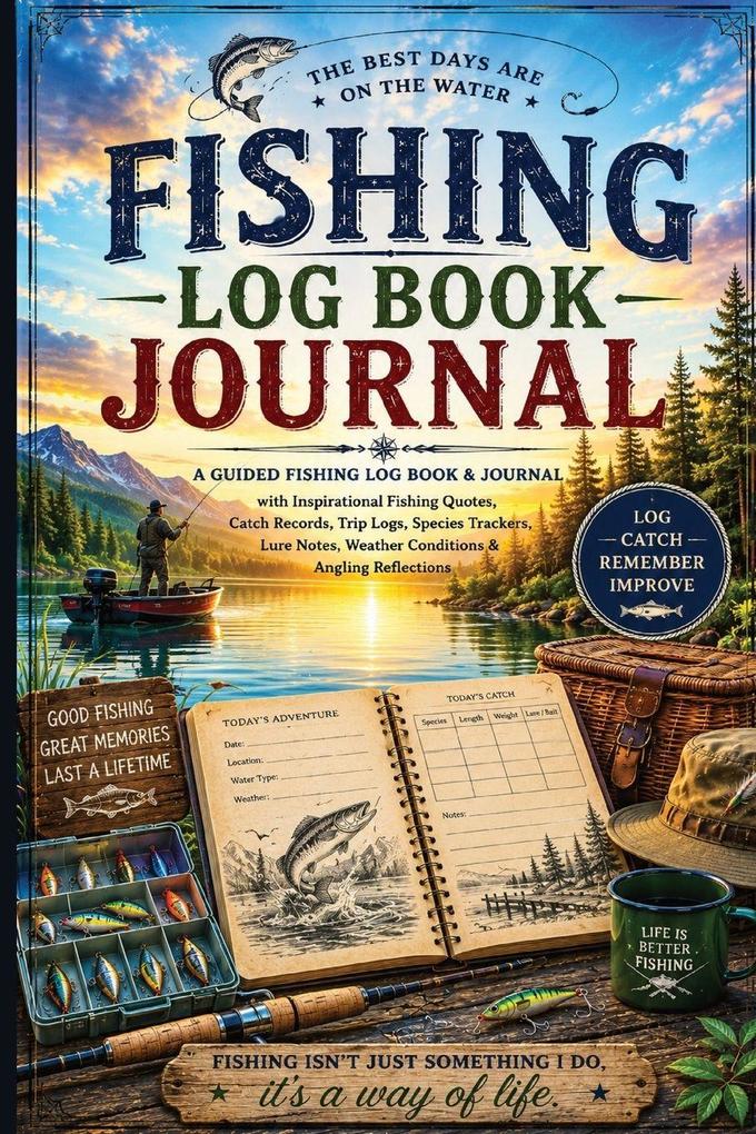 Fishing Log Book Journal