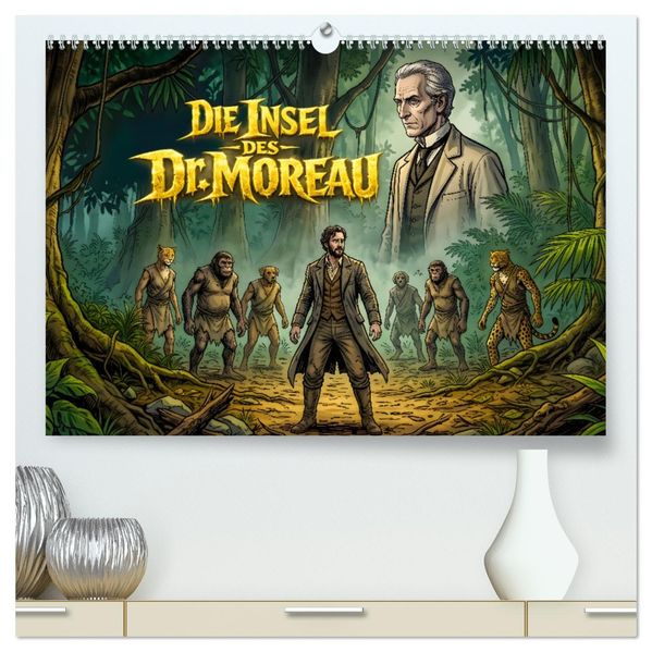 Die Insel des Dr. Moreau (hochwertiger Premium Wandkalender 2027 DIN A2 quer) Kunstdruck in Hochglanz