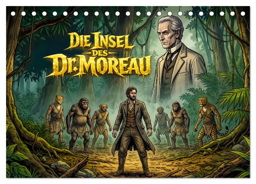Die Insel des Dr. Moreau (Tischkalender 2027 DIN A5 quer) CALVENDO Monatskalender