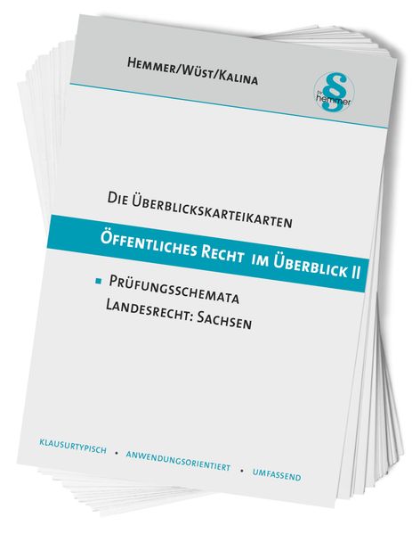 Überblickskarteikarten Öffentliches Recht im Überblick II - Sachsen