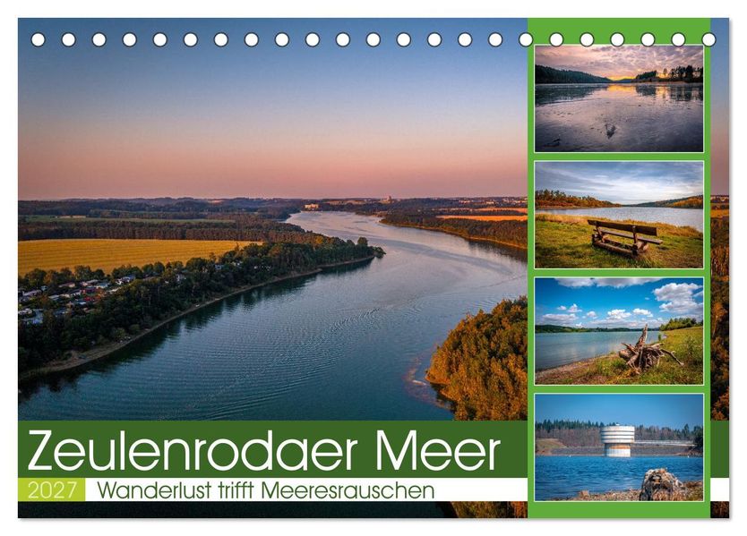 Zeulenrodaer Meer - Wanderlust trifft Meeresrauschen (Tischkalender 2027 DIN A5 quer) CALVENDO Monatskalender