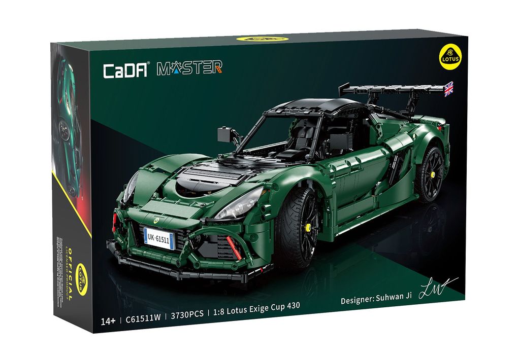 CaDA Lotus Exige Cup 430 1:8 grün Bricks