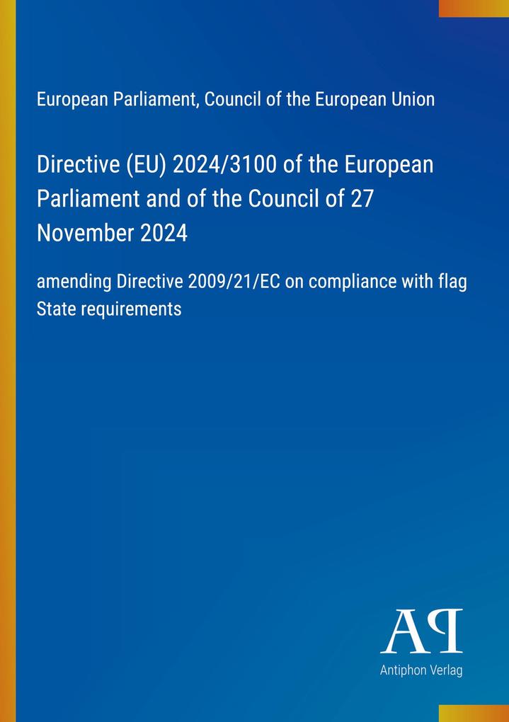 Directive (EU) 2024/3100 of the European Parliament and of the Council of 27 November 2024