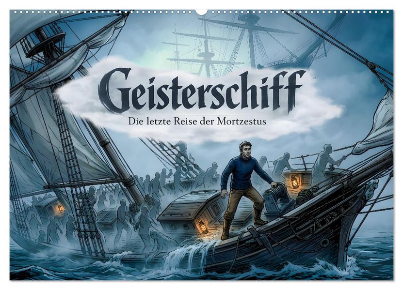 Geisterschiff - Die letzte Reise der Mortzestus (Wandkalender 2027 DIN A2 quer) CALVENDO Monatskalender