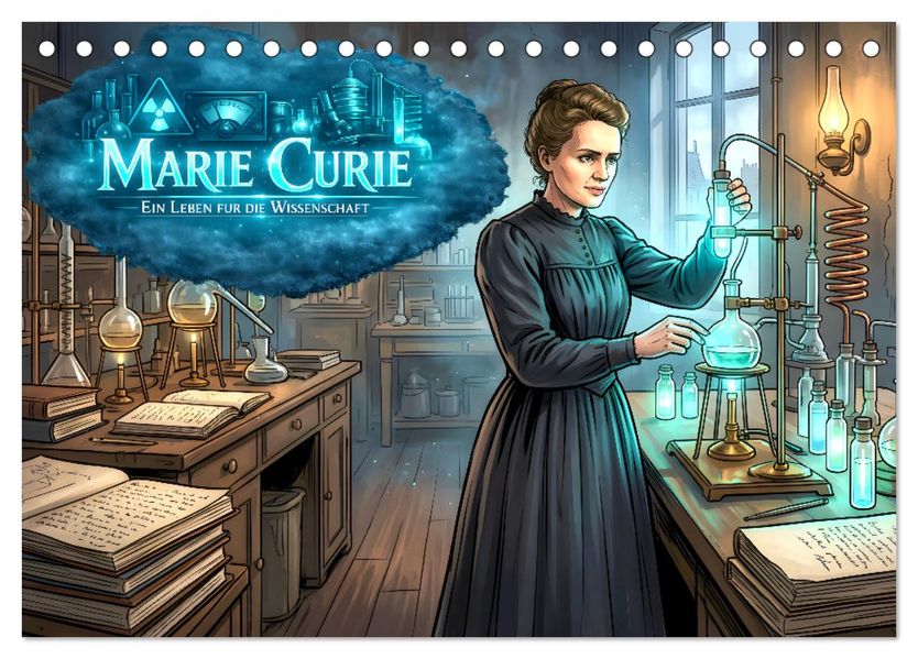 Marie Curie - Ein Leben für die Wissenschaft (Tischkalender 2027 DIN A5 quer) CALVENDO Monatskalender