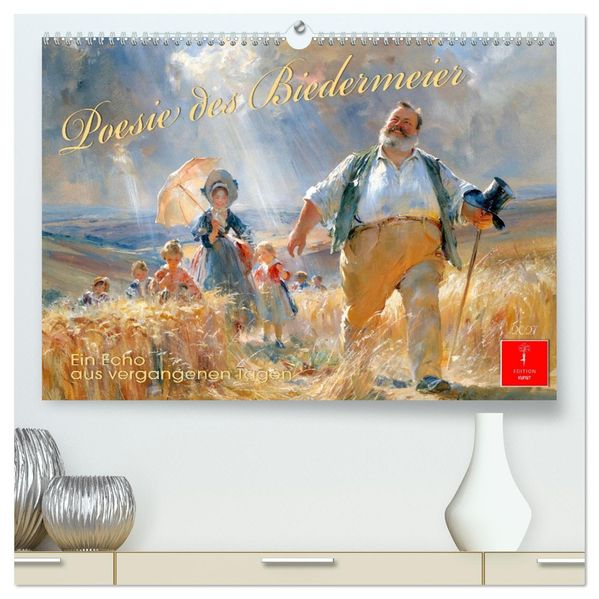 Poesie des Biedermeier (hochwertiger Premium Wandkalender 2027 DIN A2 quer) Kunstdruck in Hochglanz